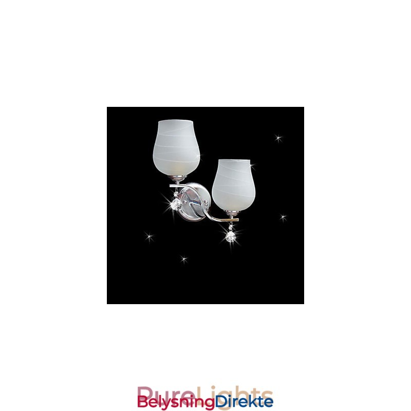 Krystall Vegglampe Moderne Samtids Metall