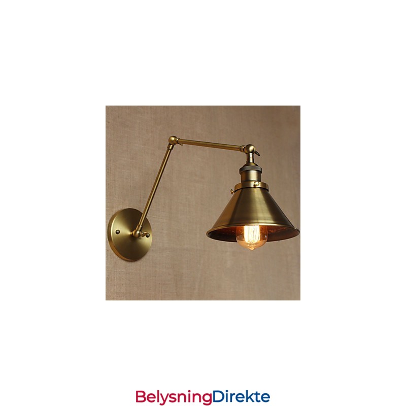 Amerikansk Landlig Landskap Retro Bronse Lagerhus Restaurant Kafé Dekorativ Vegglampe