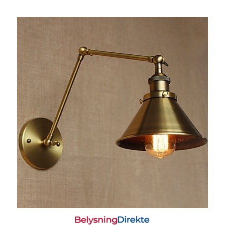 Amerikansk Landlig Landskap Retro Bronse Lagerhus Restaurant Kafé Dekorativ Vegglampe