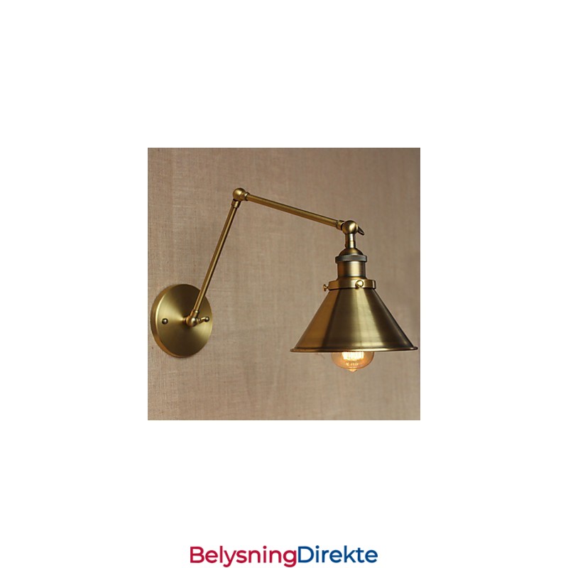 Amerikansk Landlig Landskap Retro Bronse Lagerhus Restaurant Kafé Dekorativ Vegglampe