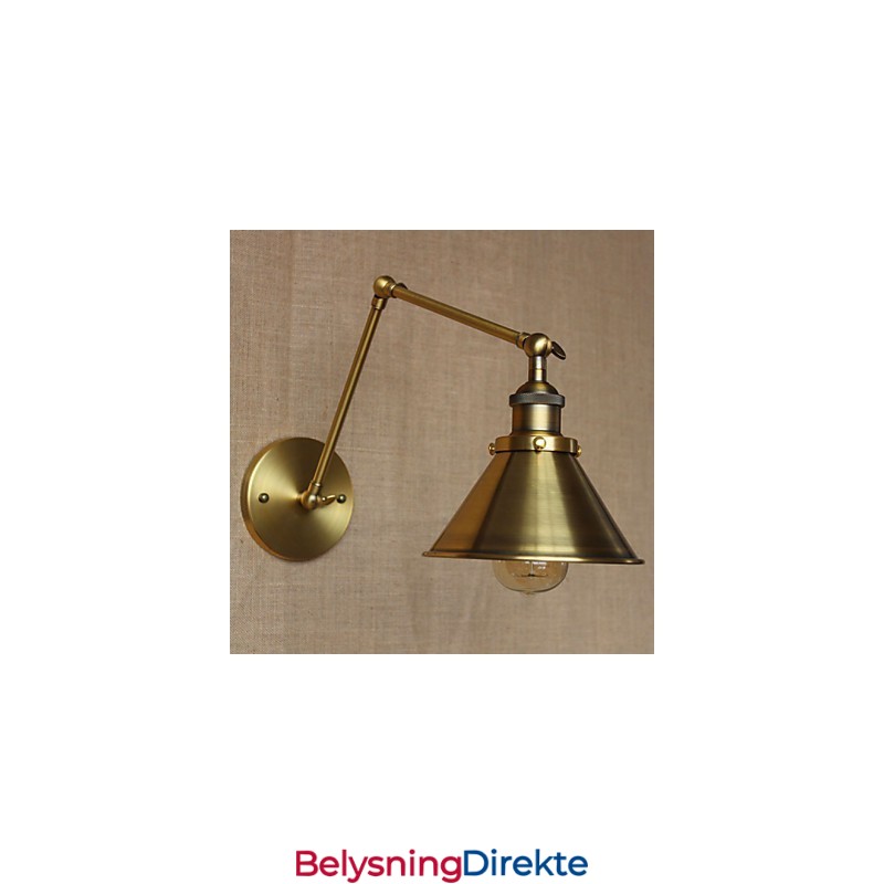 Amerikansk Landlig Landskap Retro Bronse Lagerhus Restaurant Kafé Dekorativ Vegglampe