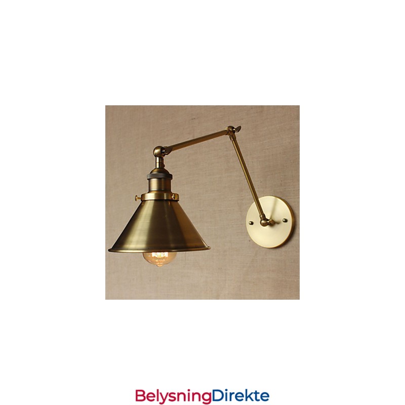 Amerikansk Landlig Landskap Retro Bronse Lagerhus Restaurant Kafé Dekorativ Vegglampe