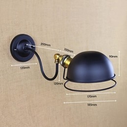 Vegglampetter Svinglamper Lesevegglamper Ministil Rustikk Lodge Metall