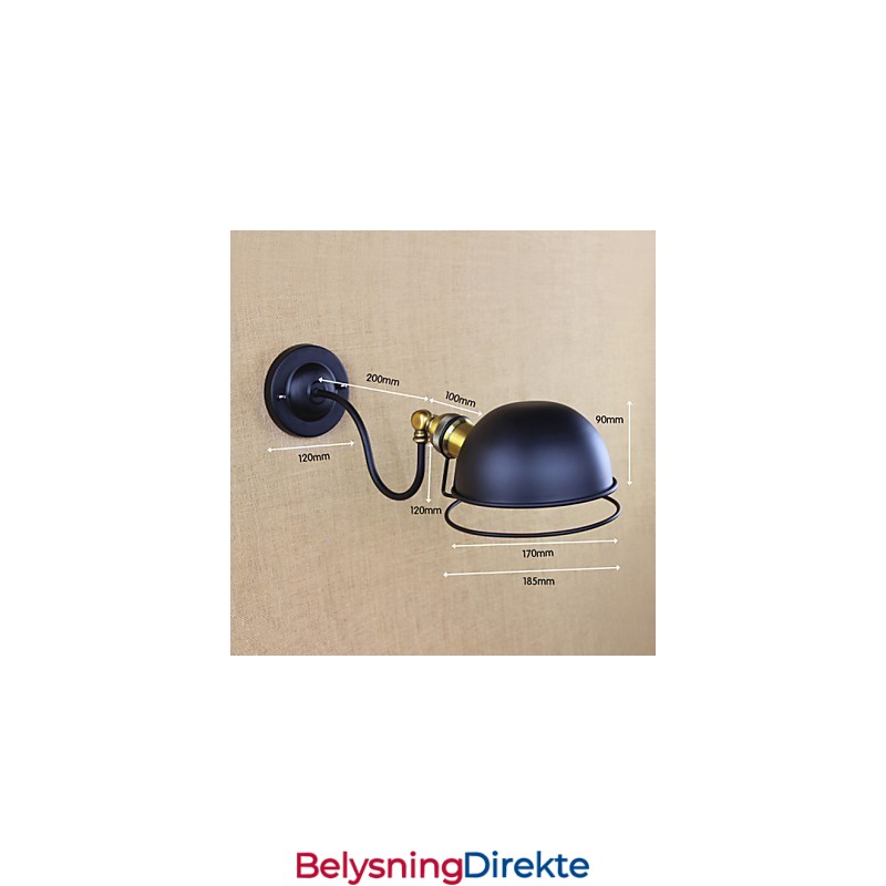 Vegglampetter Svinglamper Lesevegglamper Ministil Rustikk Lodge Metall