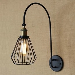 Nordisk Middelhavsstil Retro Mote Kreativ Stor Enkelthodet Dekorativ Vegglampe