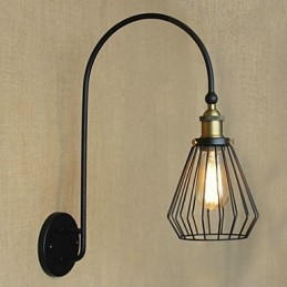 Nordisk Middelhavsstil Retro Mote Kreativ Stor Enkelthodet Dekorativ Vegglampe