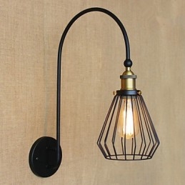 Nordisk Middelhavsstil Retro Mote Kreativ Stor Enkelthodet Dekorativ Vegglampe