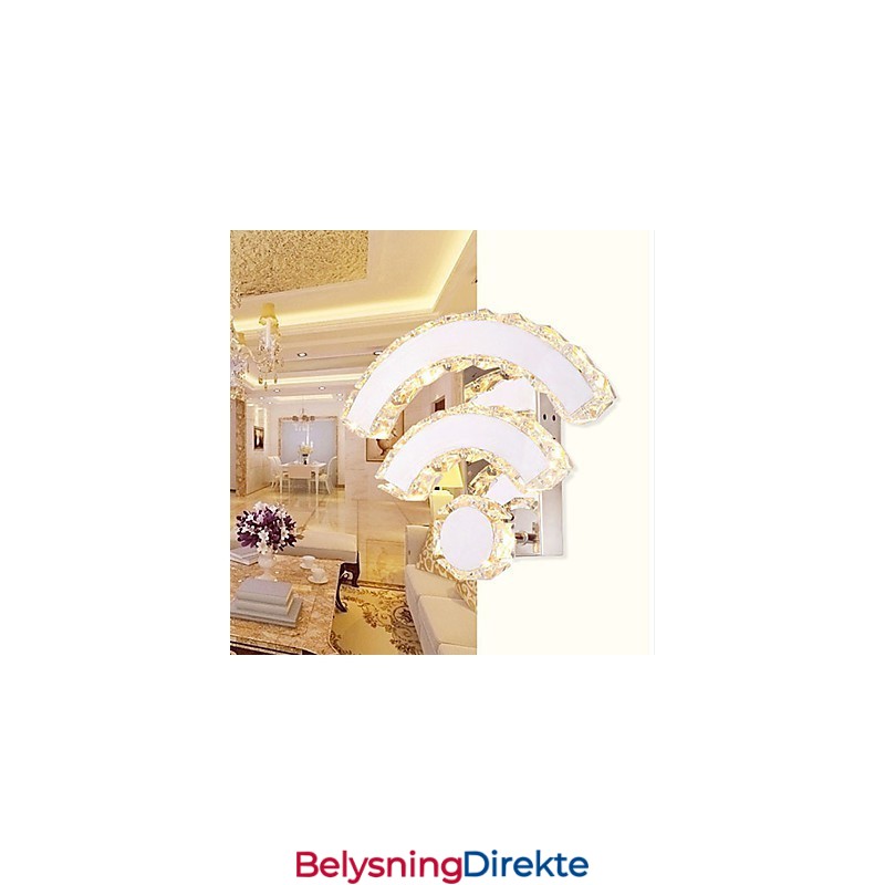 Vegglampetter I Krystall I Ministil, Moderne Og Samtidsstil, Krystall