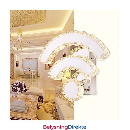 Vegglampetter I Krystall I Ministil, Moderne Og Samtidsstil, Krystall