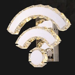 Vegglampetter I Krystall I Ministil, Moderne Og Samtidsstil, Krystall