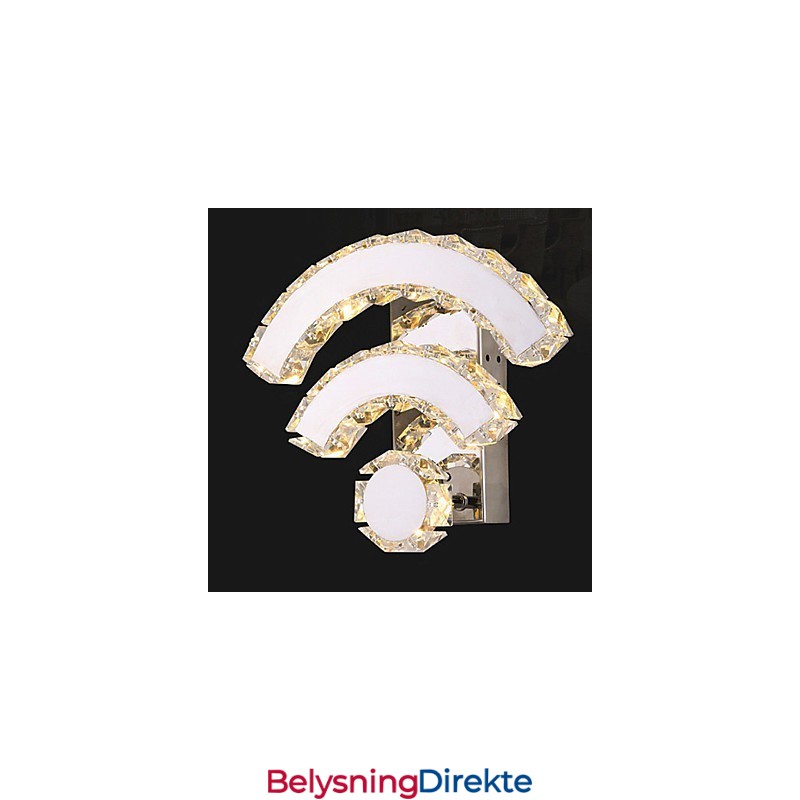 Vegglampetter I Krystall I Ministil, Moderne Og Samtidsstil, Krystall