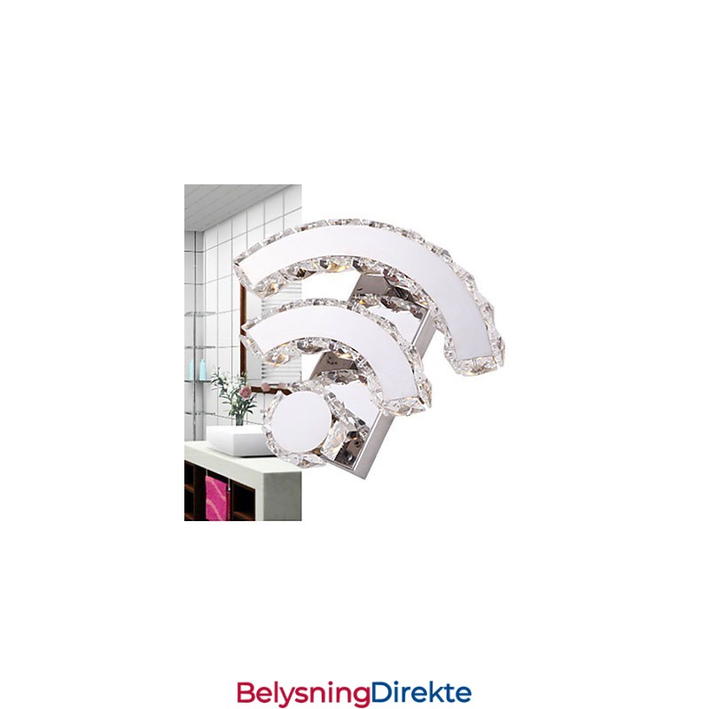 Vegglampetter I Krystall I Ministil, Moderne Og Samtidsstil, Krystall