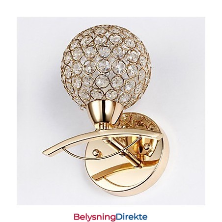 Vegglampe Leselamper Krystall Ministil Moderne Samtids Metall