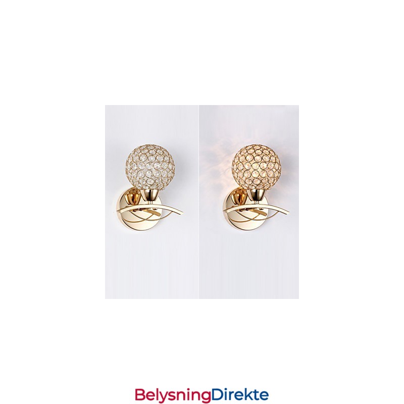 Vegglampe Leselamper Krystall Ministil Moderne Samtids Metall