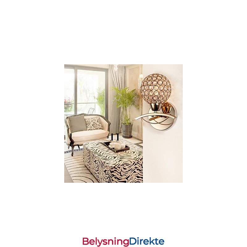 Vegglampe Leselamper Krystall Ministil Moderne Samtids Metall