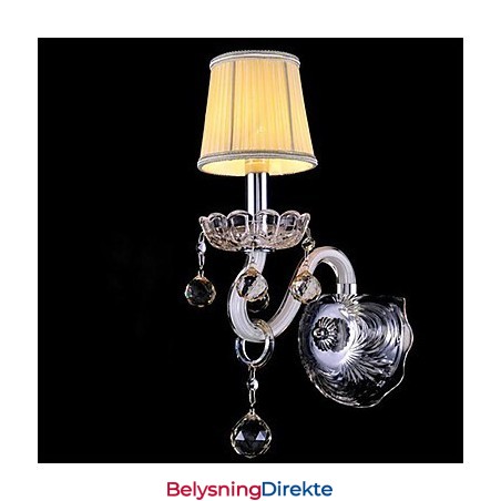 Krystall Mini Vegglampe Stearinlys Vegglamper Moderne Samtids Glass