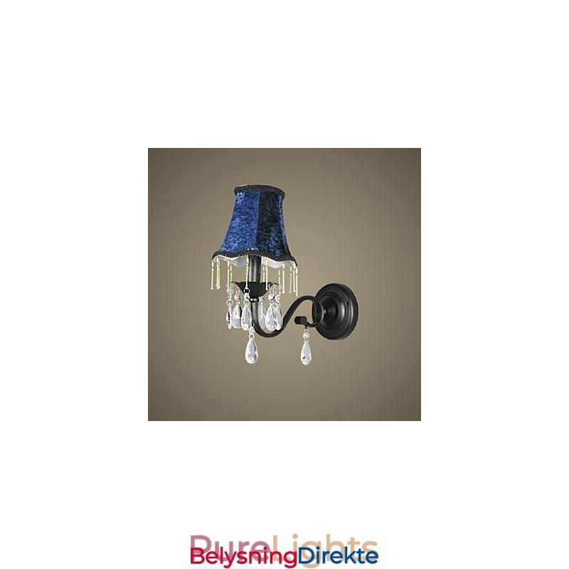 Krystallvegglampe Med Stoffskjerm Bestselgende I Europa Og Usa
