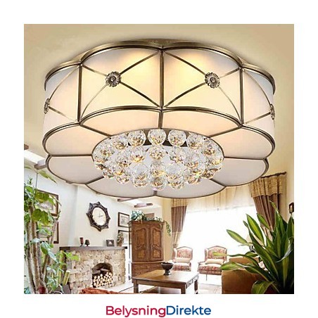 Tradisjonell Klassisk Rustikk Hytte Messing Metall Innfelt