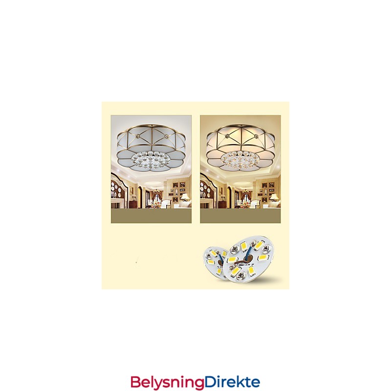 Tradisjonell Klassisk Rustikk Hytte Messing Metall Innfelt