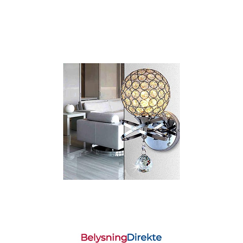 Krystallvegglampe Moderne Samtidsstil G9 Metall