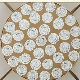 Tradisjonell Klassisk Rustikk Hytte Messing Metall Innfelt