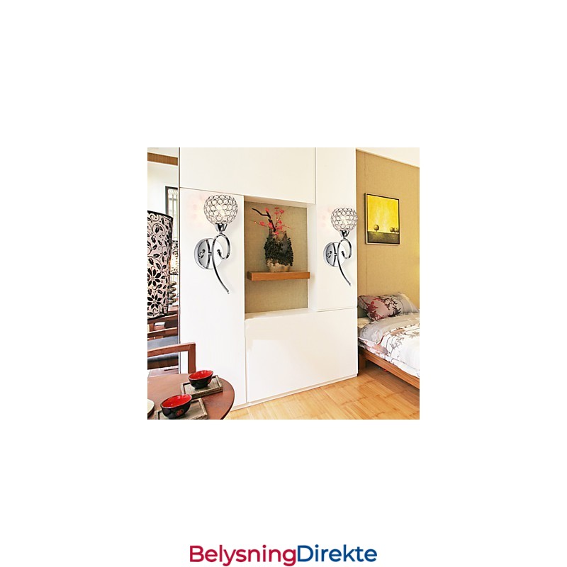 Vegglampe Leselamper Krystall Ministil Moderne Samtids Metall