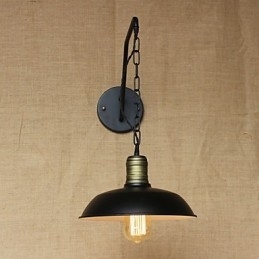 Enkel Og Kreativ Personlighet Vegglampe Industrikjede Amerikansk Retro Jern Midtgang Soverom Nattbordslampe