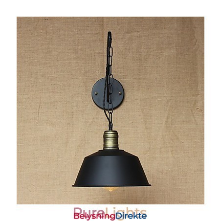 Enkel Og Kreativ Personlighet Vegglampe Industrikjede Amerikansk Retro Jern Midtgang Soverom Nattbordslampe