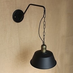 Enkel Og Kreativ Personlighet Vegglampe Industrikjede Amerikansk Retro Jern Midtgang Soverom Nattbordslampe