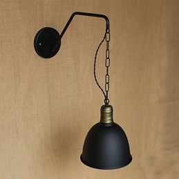 Enkel Og Kreativ Personlighet Vegglampe Industrikjede Amerikansk Retro Jern Midtgang Soverom Nattbordslampe