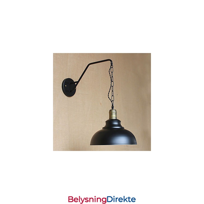 Enkel Og Kreativ Personlighet Vegglampe Industri Kjede Amerikansk Retro Jern Gang Soverom Nattbordslampe