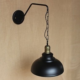 Enkel Og Kreativ Personlighet Vegglampe Industri Kjede Amerikansk Retro Jern Gang Soverom Nattbordslampe