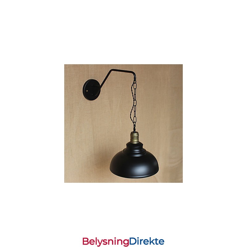 Enkel Og Kreativ Personlighet Vegglampe Industri Kjede Amerikansk Retro Jern Gang Soverom Nattbordslampe