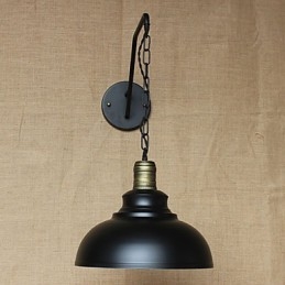 Enkel Og Kreativ Personlighet Vegglampe Industri Kjede Amerikansk Retro Jern Gang Soverom Nattbordslampe