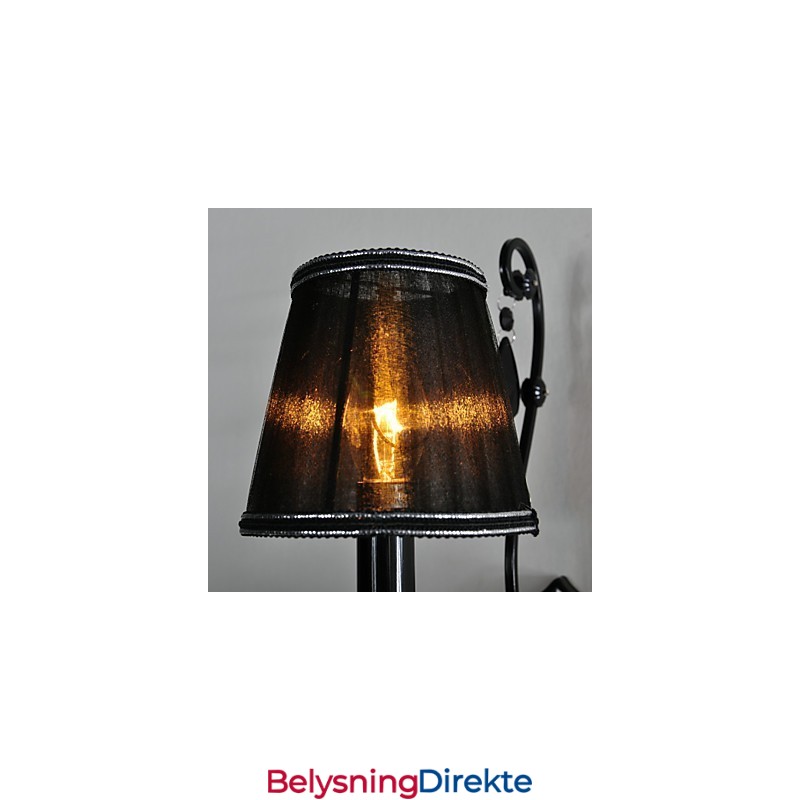 Vegglampetter Krystall Tradisjonell Klassisk Metall Svart