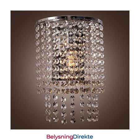 Moderne Krystallvegglampe Med 1 Lyspære