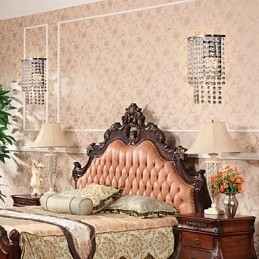 Moderne Krystallvegglampe Med 1 Lyspære