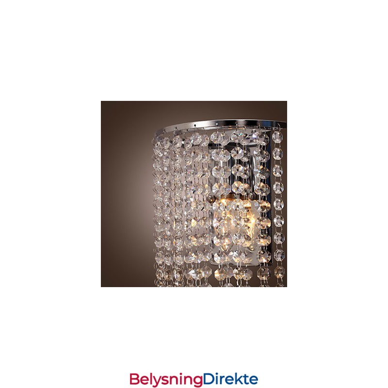 Moderne Krystallvegglampe Med 1 Lyspære