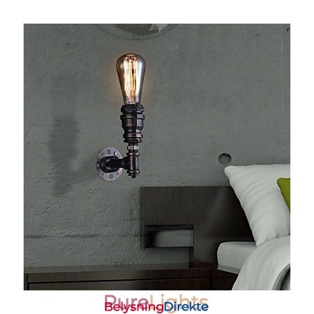 Retro Metall Nattbord Vegglampe Landsby Pastoral Stue Vegglampe Spisestue Vegglampe