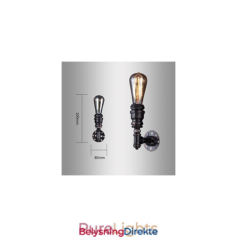 Retro Metall Nattbord Vegglampe Landsby Pastoral Stue Vegglampe Spisestue Vegglampe