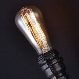 Retro Metall Nattbord Vegglampe Landsby Pastoral Stue Vegglampe Spisestue Vegglampe