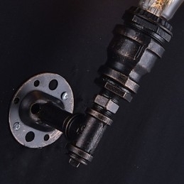 Retro Metall Nattbord Vegglampe Landsby Pastoral Stue Vegglampe Spisestue Vegglampe