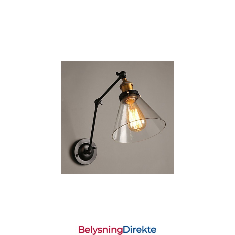 Kreativ Landlig Loft Retro Titan-Seksjon Dobbel Vegglampe