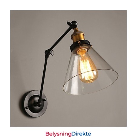 Kreativ Landlig Loft Retro Titan-Seksjon Dobbel Vegglampe