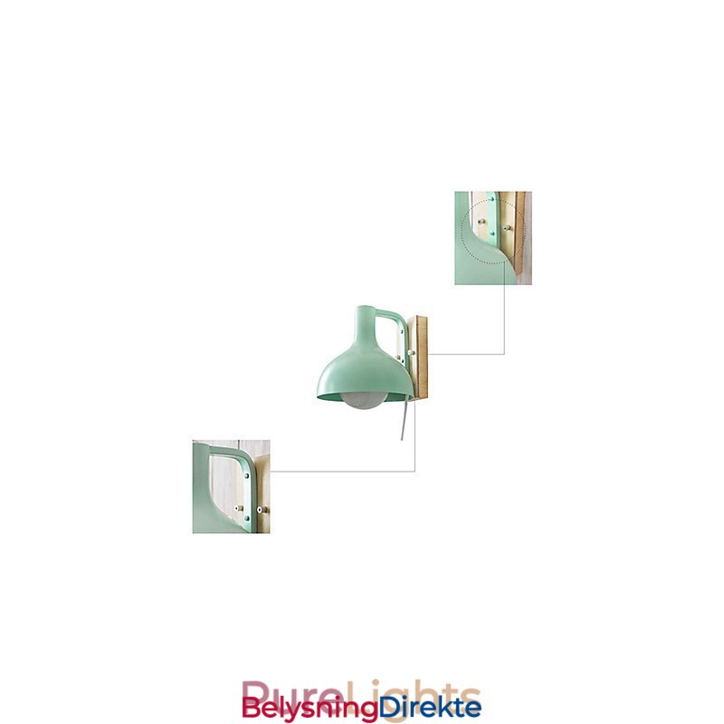 Vegglampe Moderne Samtids Tre Bambus