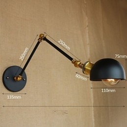 Retro Nostalgi Amerikansk Kreativ Industriell Vindgang Restaurant Bar Lang Vegg