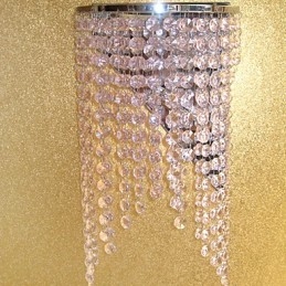 Moderne Krystallvegglampe Med 2 Lys