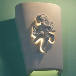 Kreativ Landlig Kreativ Middelhavsvegglampe Europeisk Stil Cupid-Vegglampe