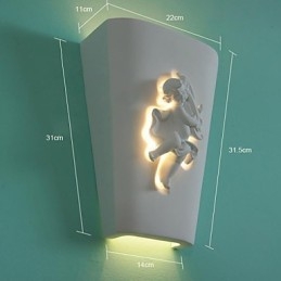 Kreativ Landlig Kreativ Middelhavsvegglampe Europeisk Stil Cupid-Vegglampe