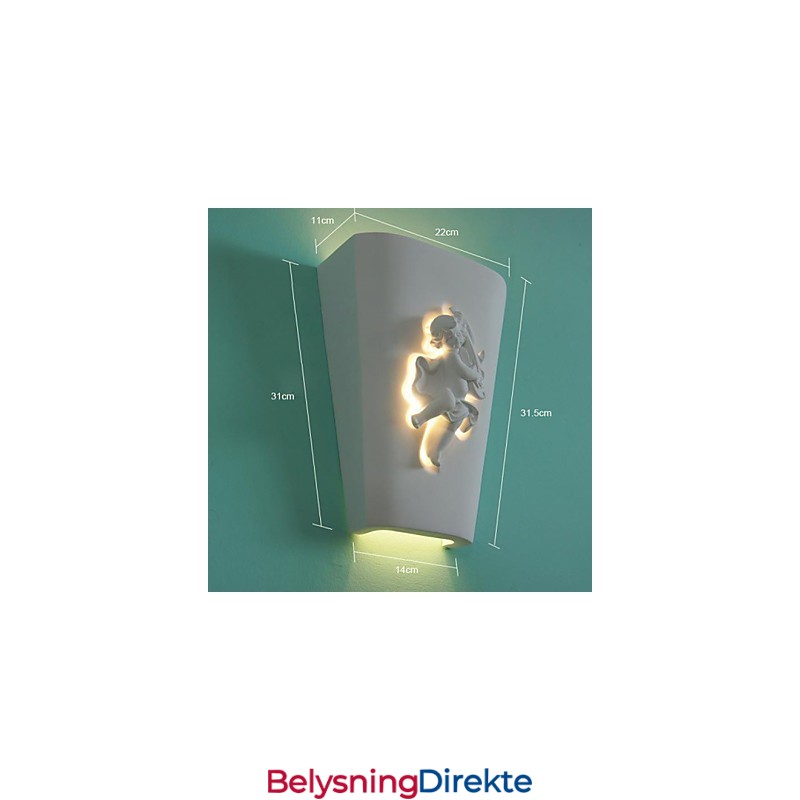 Kreativ Landlig Kreativ Middelhavsvegglampe Europeisk Stil Cupid-Vegglampe